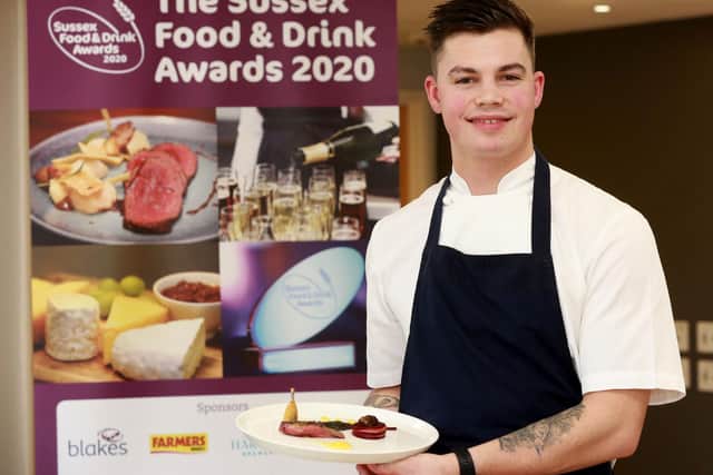 Freddie Innes, Grand Finalist for Sussex Young Chef of the Year 2020