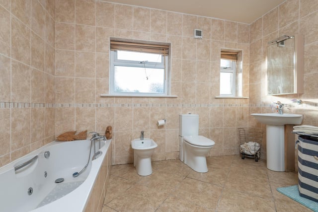A four piece suite in this bathroom - and there is a shower room on the first floor.