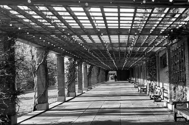 The Sun Colonnade in the Valley Gardens, photographed by Ann Morris.