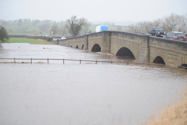 The River Wharfe at a very high level