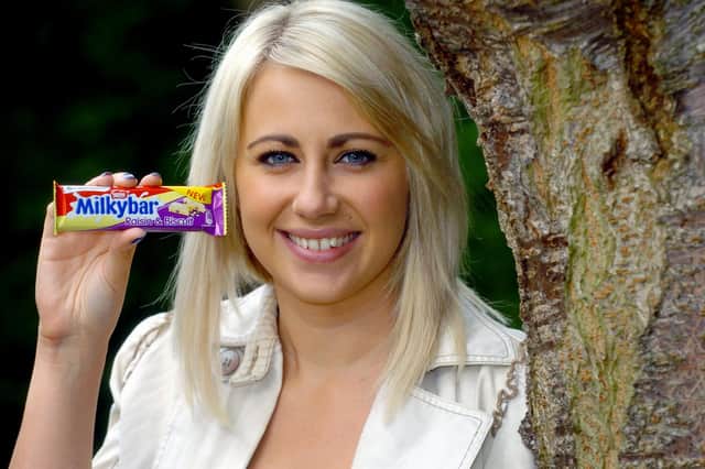 Gemma Hepworth from Purston, near Pontefract, who appeared in a Milky Bar advert