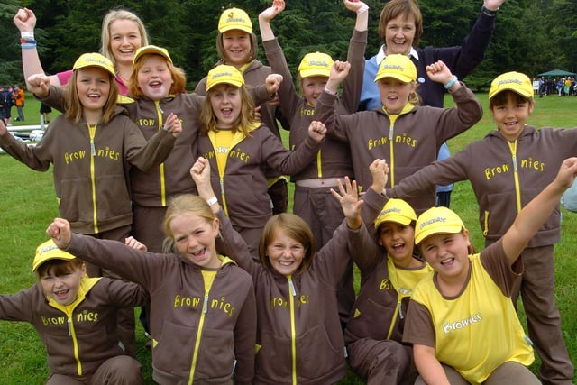 These Brownies, from Allerton Bywater were having a great time at Fusion at Harewood House