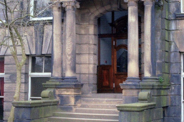 Did you ever walk up these steps? The main entrance to West Leeds High School circa 1980.