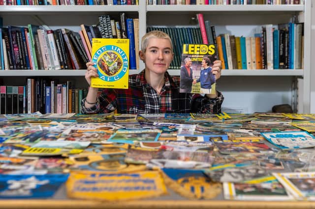 Amy Thraves-Connor, aged 25, a researcher at Leeds Discovery Centre, who has been very busy cataloguing the collection. Writer: James Hardisty