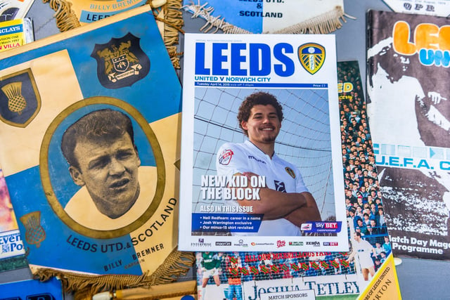 A more modern example also features a young Kalvin Phillips on the front cover ahead of the team’s match with Norwich in April 2015.