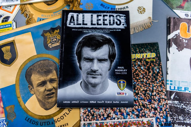 The programmes cover a fascinating span of eras for  Leeds United
