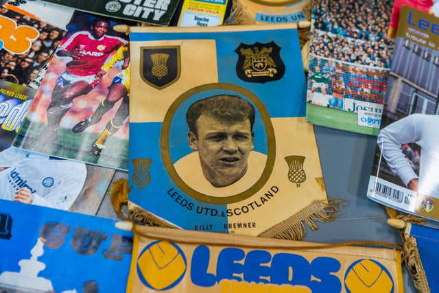 The collection includes pennants and trading cards, documenting several eras for
the club and donated by the family of a lifelong fan of the Whites.