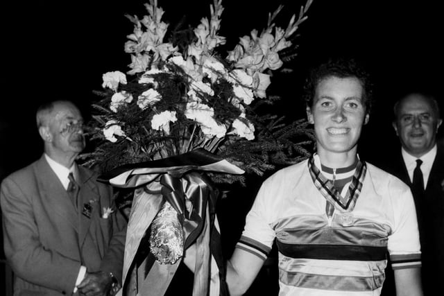 The Leeds cyclist dominated women’s cycle racing in the UK, winning more than 90 domestic championships and seven world titles, and setting numerous national records.  She set a women’s record for the 12-hour time-trial which exceeded the men’s record for two years.