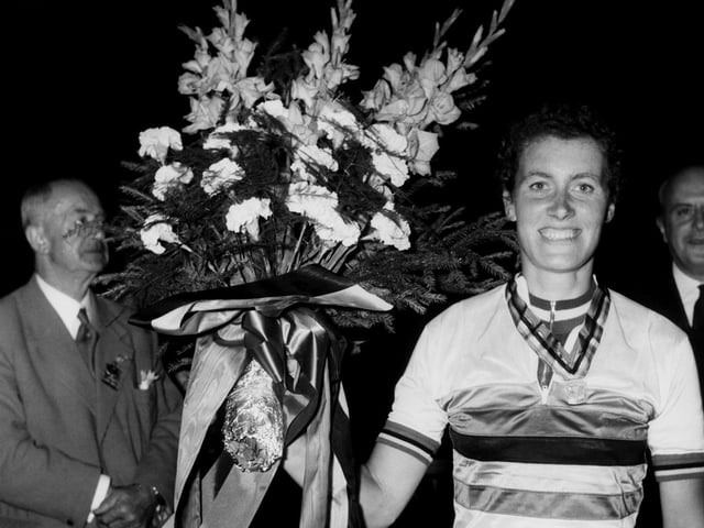 The Leeds cyclist dominated women’s cycle racing in the UK, winning more than 90 domestic championships and seven world titles, and setting numerous national records. She set a women’s record for the 12-hour time-trial which exceeded the men’s record for two years.