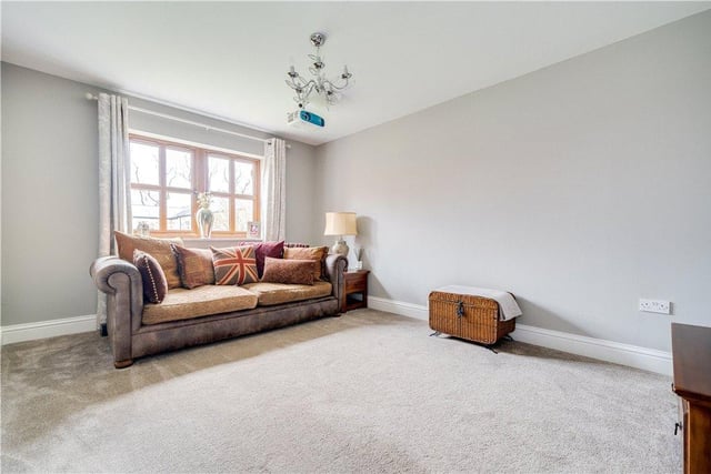 Also on the ground floor is an additional room, used by the current owners as a family room. Also on this floor is a home office/private study space and a double bedroom with en-suite.