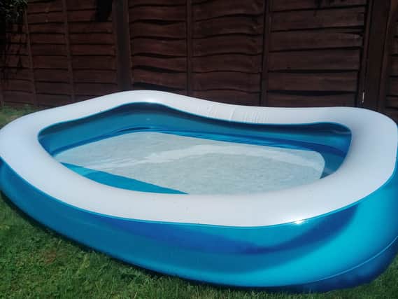 The paddling pool is getting lonely