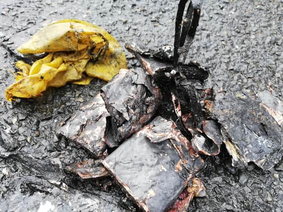 The mobile phone's battery exploded in amongst the rubbish, which caused a fire in the bin collection truck SUS-200625-155749001