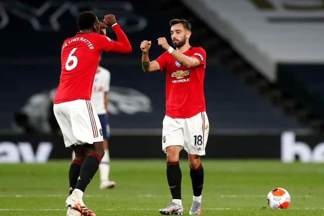 Manchester United's Bruno Fernandes and teammate Paul Pogba have the potential to be a formidable midfield combination