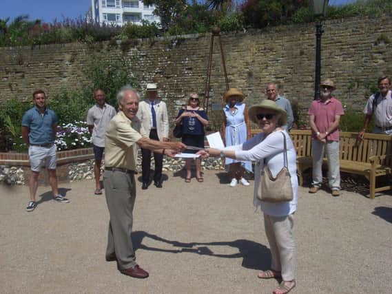 The handover of the Peace Garden at the Wish Tower SUS-200629-102802001