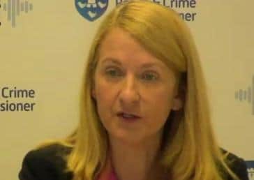 Sussex PCC Katy Bourne speaking on Friday