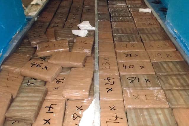 The cocaine seized at Newhaven Ferry Port. Picture: National Crime Agency