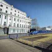 Grand Parade in Eastbourne reopens after the demolition work of the Claremont Hotel after the fire there in November  2019. SUS-200623-153329001