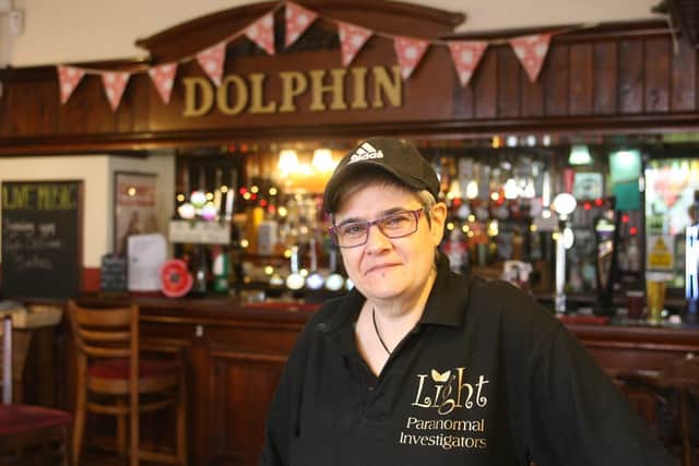 The Dolphin pub's landlady Ellie Boiling. Photo by Derek Martin Photography