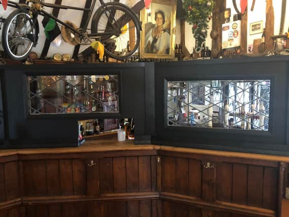 Screens installed at the Queens Head in Icklesham. Picture: Ian Mitchell