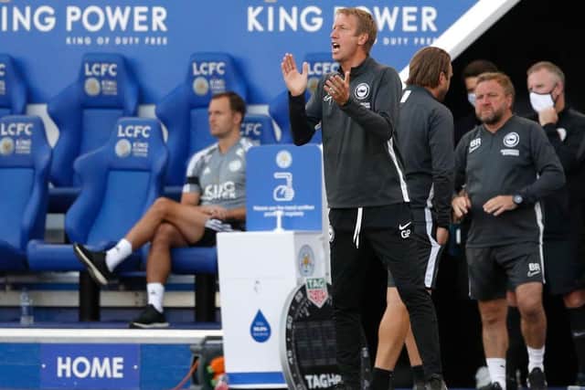 Brighton and Hove Albion head coach Graham Potter