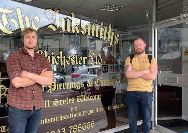 Lewis Batten, left, and Jack Upton at the Inksmiths in Chichester