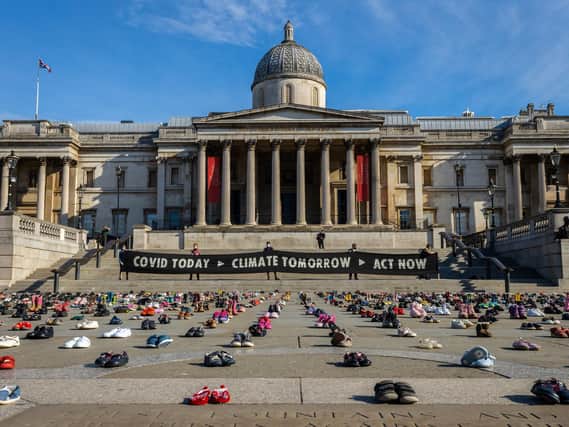 The demonstration was previously carried out at Trafalgar Square. Picture: Extinction Rebellion