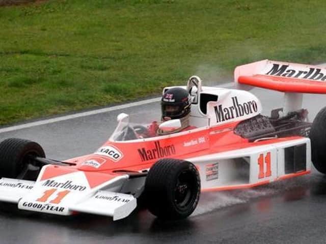 The film Rush about the rivalry between two Formula One drivers will be the first to be shown at The Drive-In at Goodwood . The photograph above was taken during filming in Norfolk