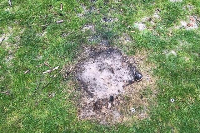 Vandals have been lighting barbecues on the pitches at Roffey Football Club SUS-200607-112959001