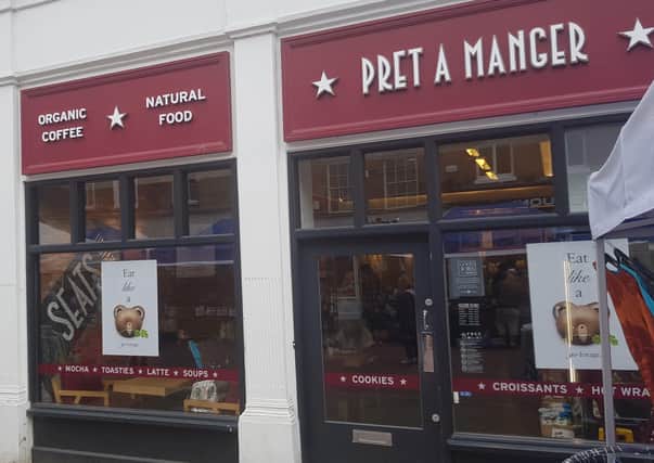 Pret A Manger in East Street, Chichester, will not reopen SUS-190201-110558001