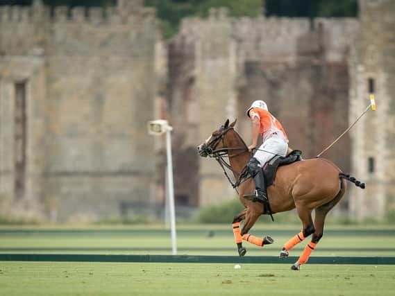 Cowdray Ruins in the background as the second round of the King Power Gold Cup continues / Picture: Mark Beaumont