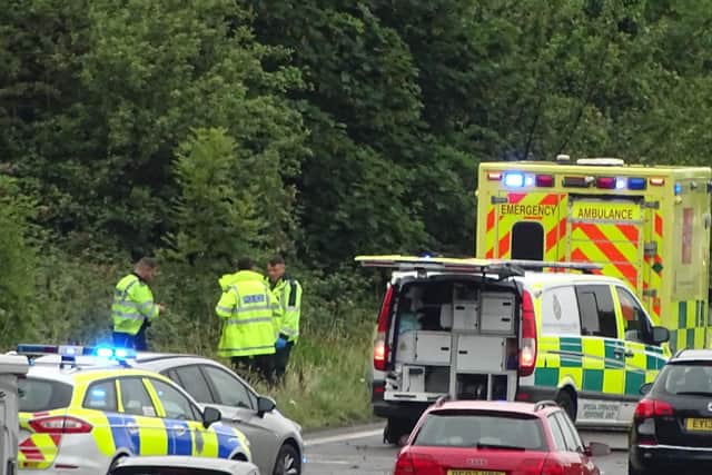One person was taken to hospital after a crash on the A27 at West Ashling on Wednesday morning SUS-200807-122819001