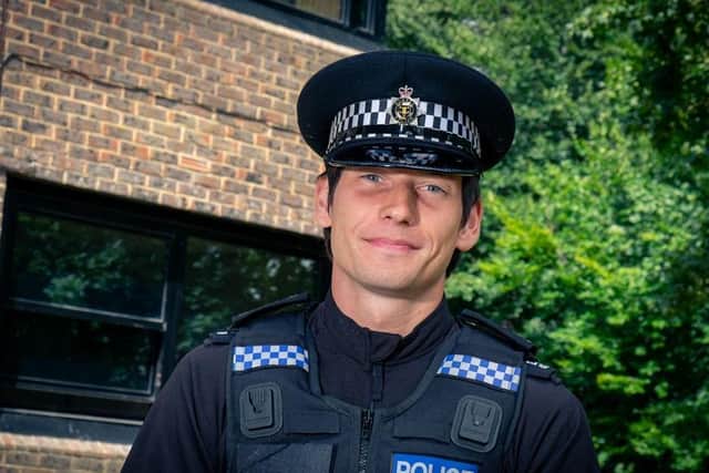 Recruit PC Alex Criddle who made two arrests after reports of a burglary