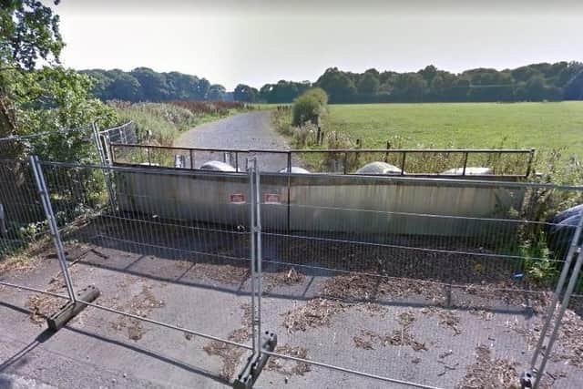 Entrance to Broadford Bridge site (photo from Google Maps Street View)