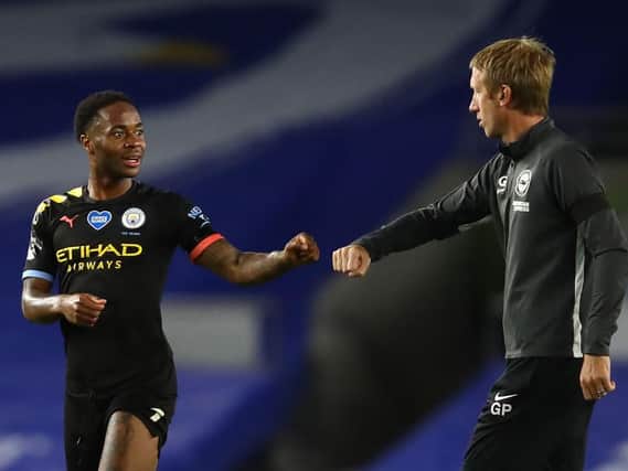 Raheem Sterling destroyed Brighton and Hove Albion at the Amex Stadium
