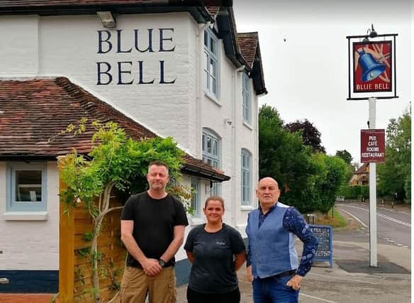 Martin Tabraham, head chef; Laura King, bar manager; and Steve Hodges, the new landlord