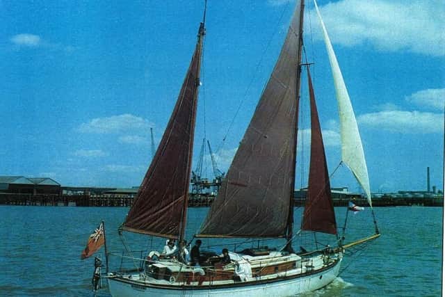 Windsong on the Thames Estuary, attending an Association of Dunkirk Little Ships rally