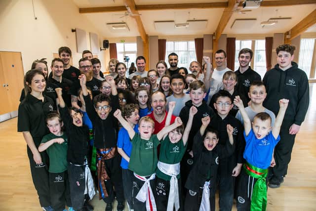 Students at at Teach Me Kung Fu Schools in Worthing. Picture: Skye Brackpool/United Magic Studios Online Video Production