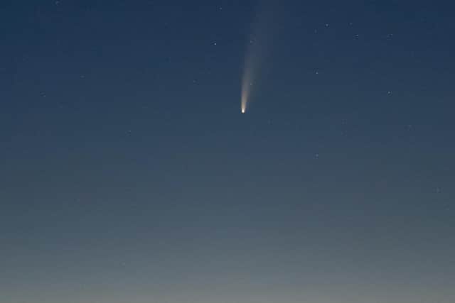 John and Jean from Coastal JJ sent in this picture of Comet Neowise over the South Downs at 3am last Sunday