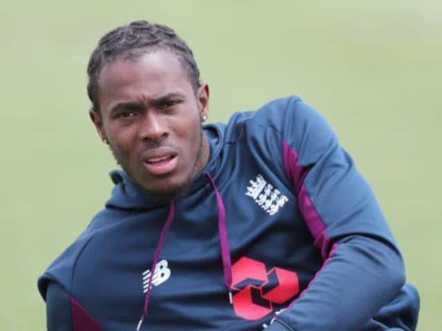Jofra Archer trains with England / Picture: Getty