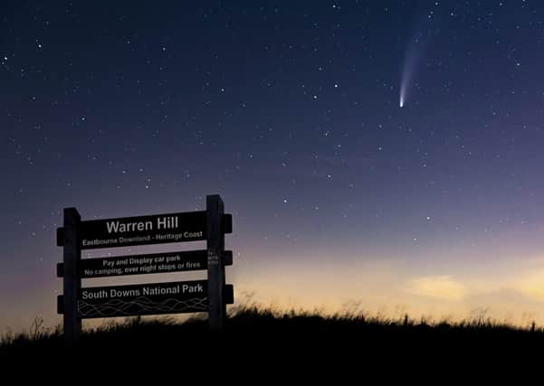 Comet Neowise over Eastbourne. Photo by Charlotte Moon