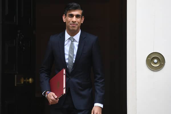 Chancellor of the Exchequer Rishi Sunak departs 11 Downing Street, in Westminster, London, to deliver a summer economic update at the Houses of Parliament