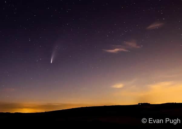 Comet Neowise, taken from Cissbury Ring. Photo by Evan Pugh @photoforagerpugh