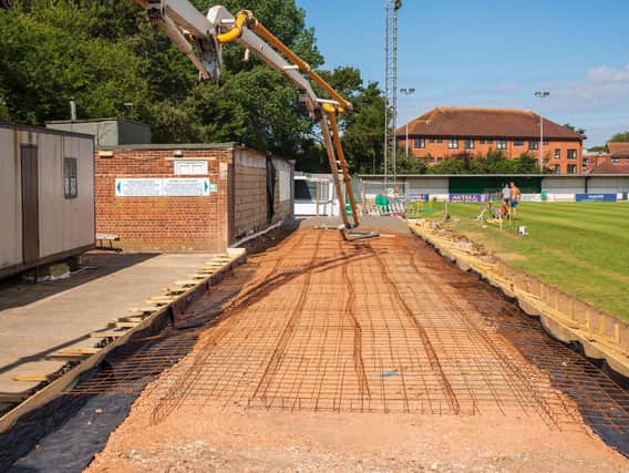 Ongoing work at Nyewood Lane - one of many projects the Executive Club have helped pay for / Picture: Tommy McMillan