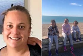 Hayley Williams, 42, from Brighton, and her three daughters. Picture: Sussex Police