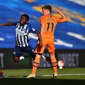 Tariq Lamptey in action for Brighton against Newcastle