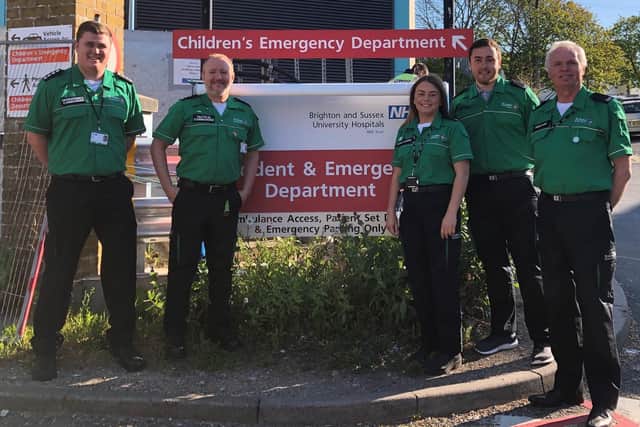 St John Ambulance volunteers offering support at Brighton A&E