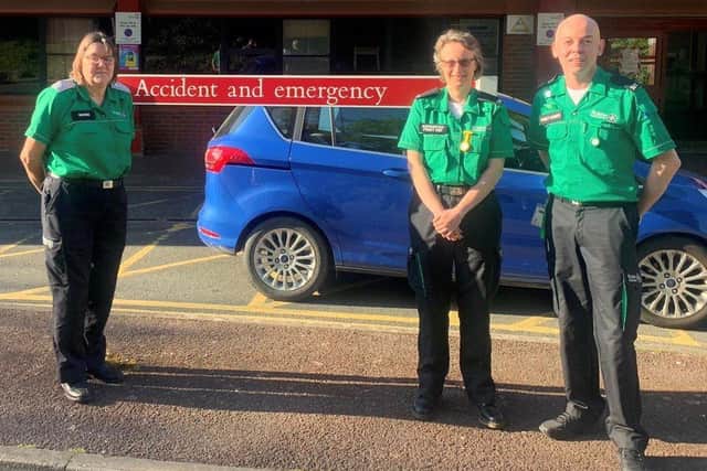 St John Ambulance volunteers offering support at Haywards Heath A&E