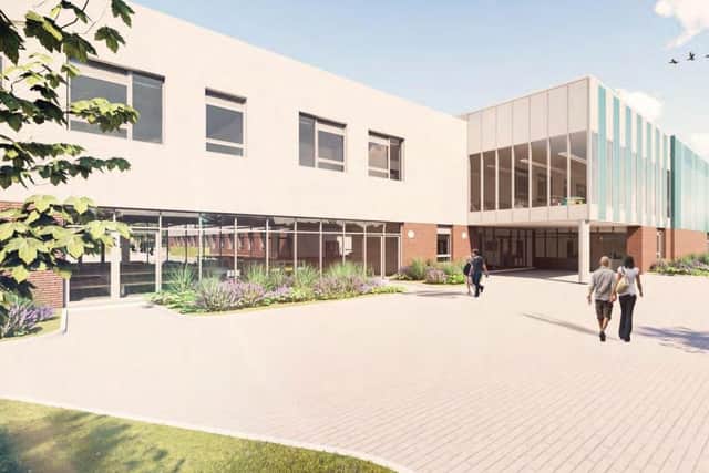 New Bohunt School planned at North Horsham development - main visitor entrance SUS-190830-115523001