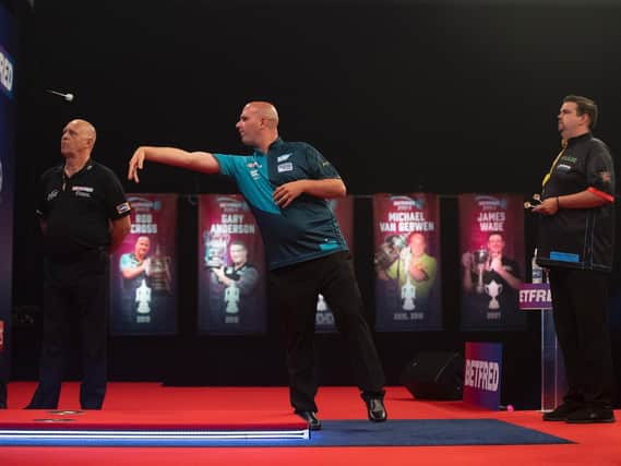 Rob Cross at the World Matchplay event