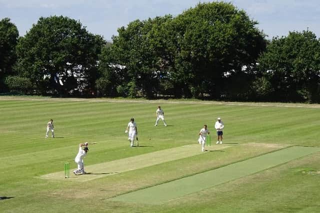 The glorious sight of cricket returning to West Wittering's Millennium Meadow